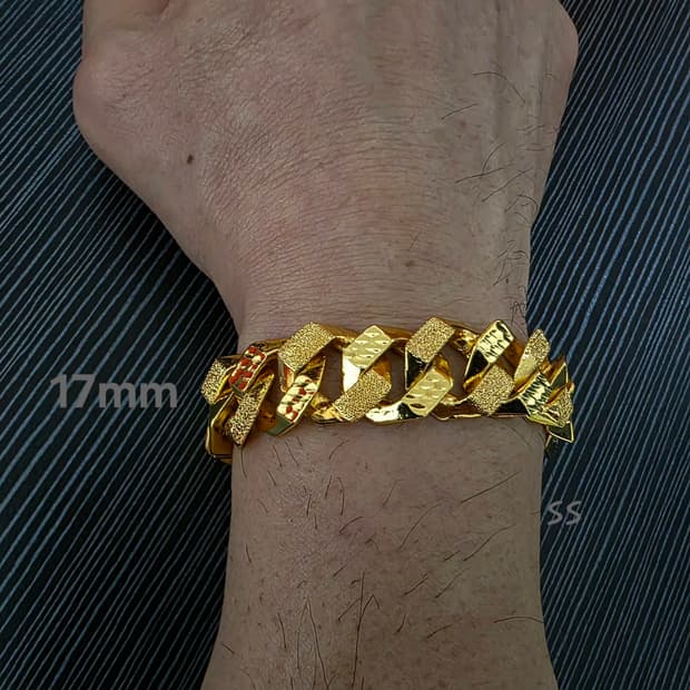 24k특수압축도금 팔각팔찌 17mm 129,000 <--23만원