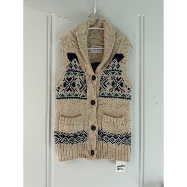 일본빈티지 노르딕 울 베스트