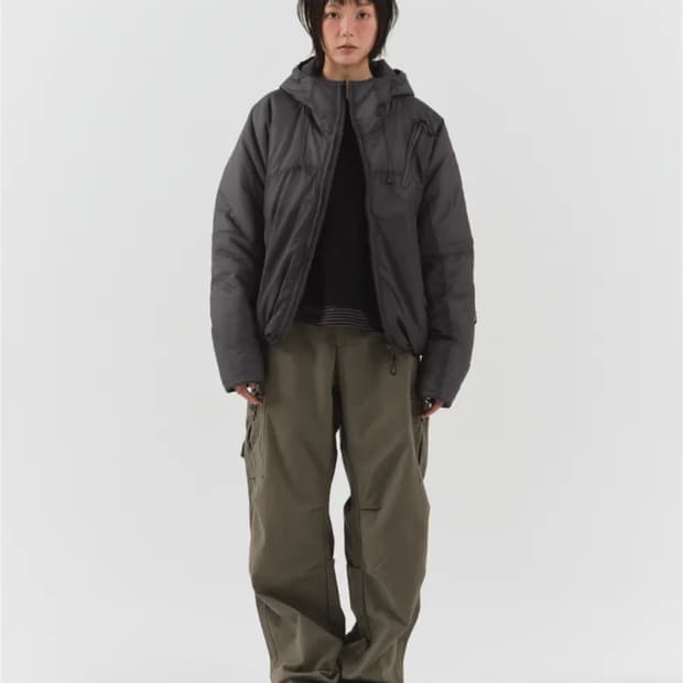 패러킷 리버시블 신슐레이트 패디드 점퍼 챠콜 패딩 S        빈티지