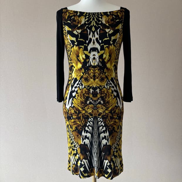 Roberto Cavalli 로베르토 카발리 져지 프린트 원피스
