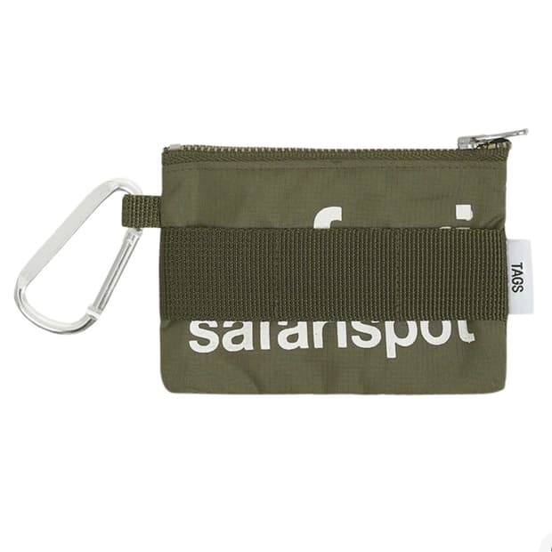 사파리스팟 키링 카드 지갑 올리브