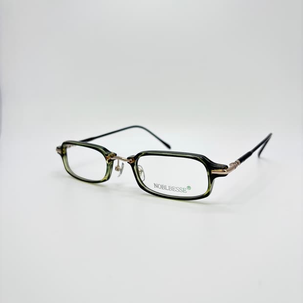 NOBLBESSE 그린 스퀘어 빈티지 뿔테