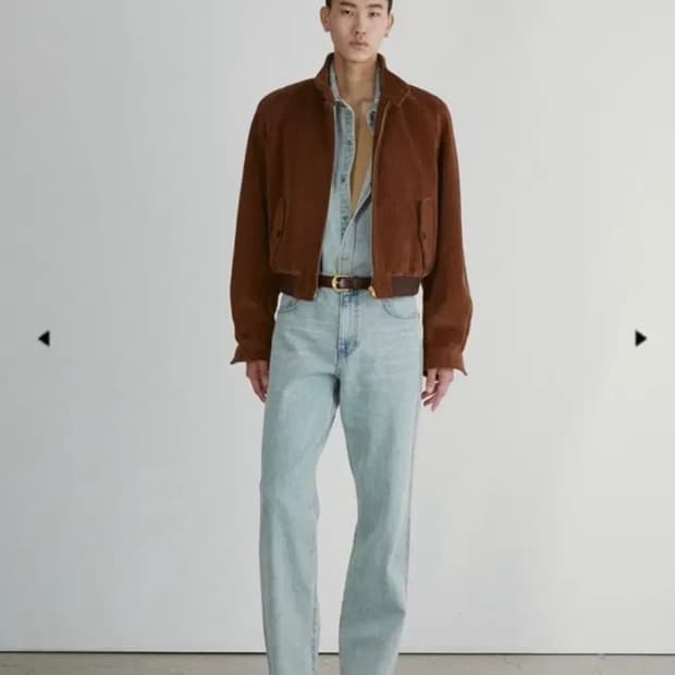 렉토 24FW 잭 해링턴 코듀로이 자켓 -레드 브라운