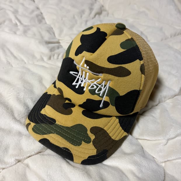 베이프 스투시 트러커캡 옐로우