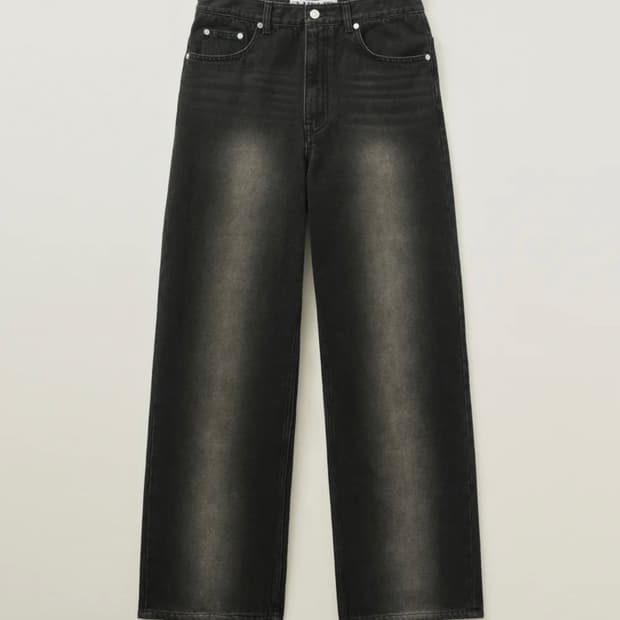 세터 브루클린 뉴트로 와이드 워시드 데님 팬츠 뉴트로 블랙