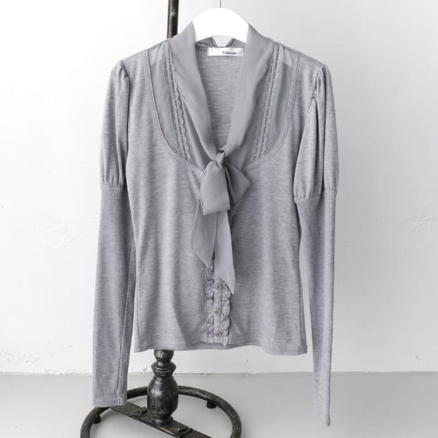 ribbon puff long sleeve