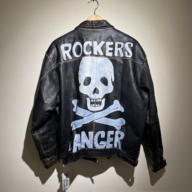 라로카 오리지널 핸드페인트 모터사이클 자켓