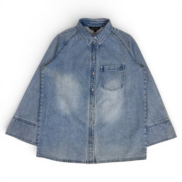 armani exchange denim shirt