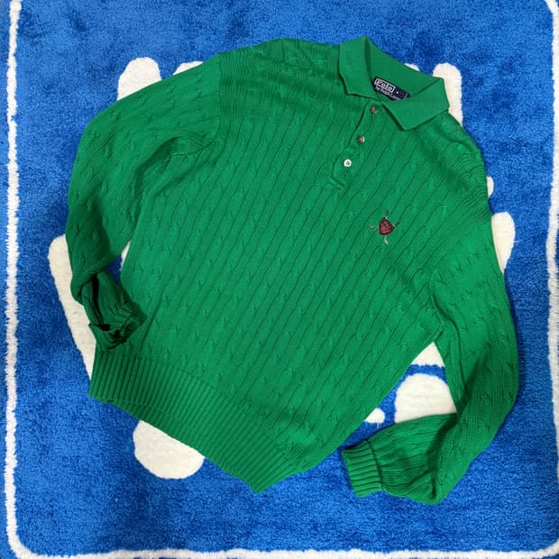 Polo 폴로 꽈배기 니트