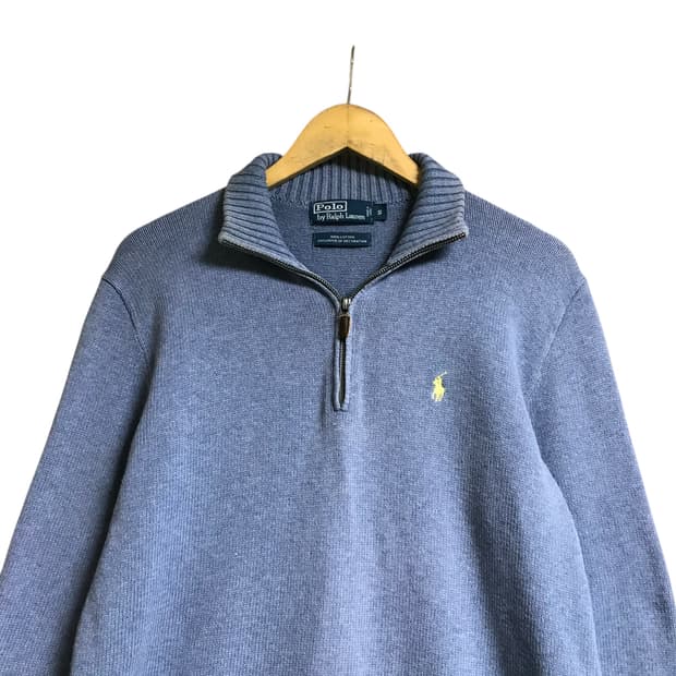 폴로 랄프로렌  하프 집업 니트