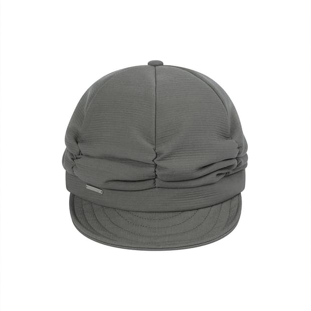 미세키서울 pleats shirring cap grey