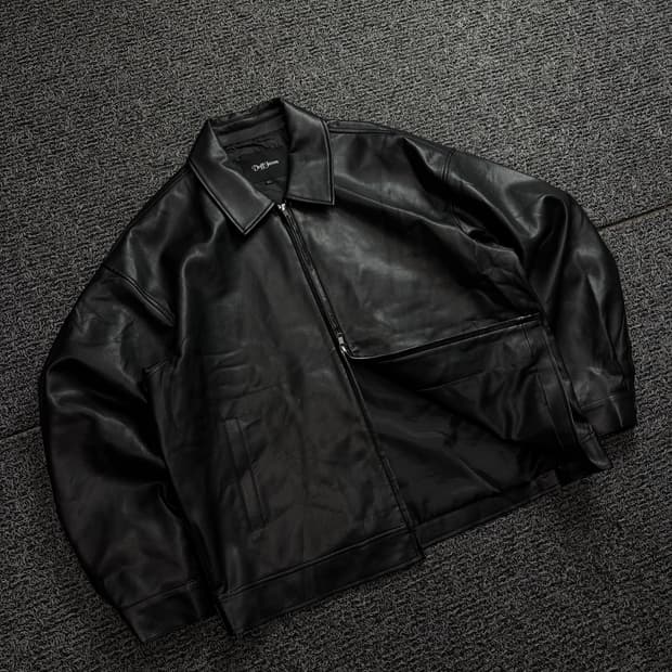 도프제이슨 비건 레더 싱글 라이더 자켓 블랙 1875