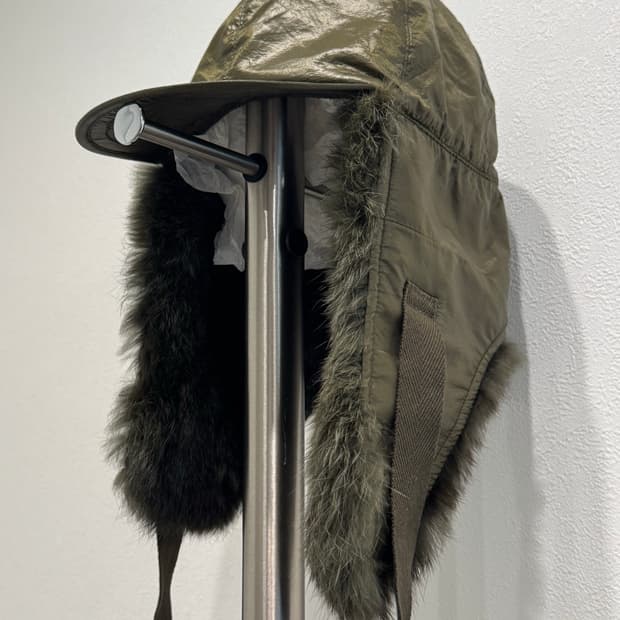 솔로이스트 17aw 토끼털 이어플랩 캡