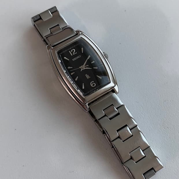 Seiko 세이코 lk 루키아 블랙 스퀘어 쿼츠 레이디스