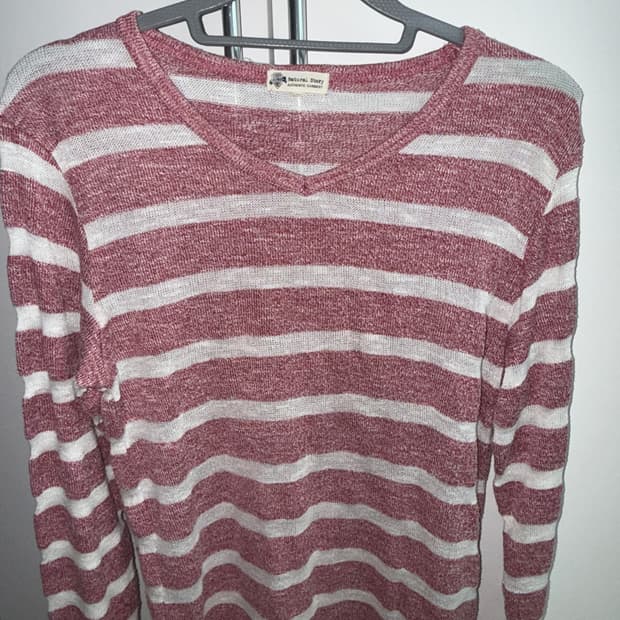 빈티지 벨라스완 스트라이프 니트 티셔츠