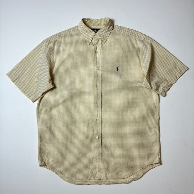 폴로 랄프로렌 00's 컨트리 체크 반팔 셔츠 PN9014