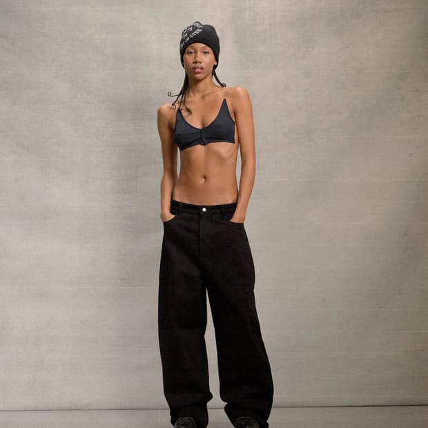 beautiful struggles 와이드 레그 데님 블랙