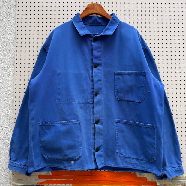FADED WASHED BLUE OLD VINTAGE 프렌치워크자켓