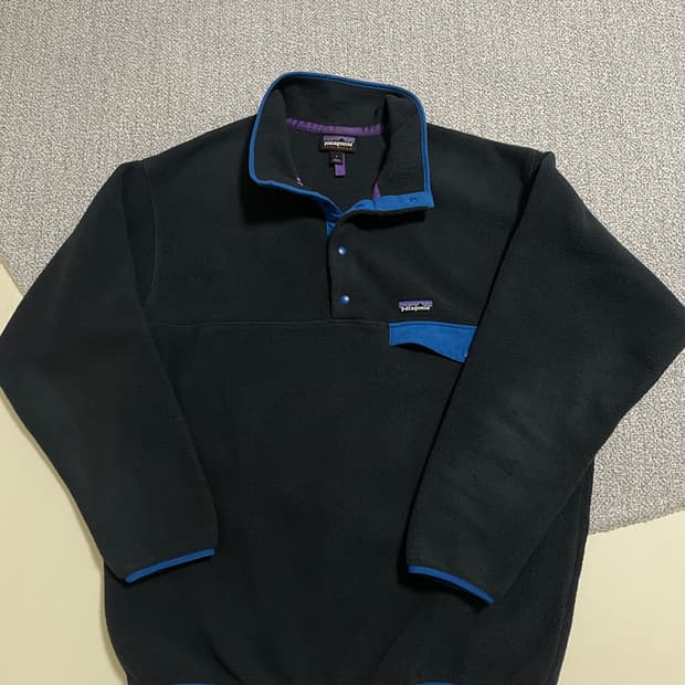 [L] 파타고니아 신칠라 피치 블루 아노락 풀오버