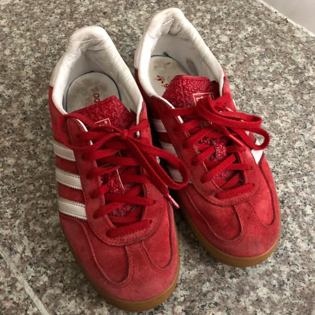 아디다스 가젤 레드 240