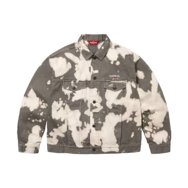 슈프림 데님 트러커 자켓 블리치드 L