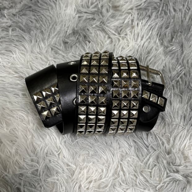 스터드 레더 벨트