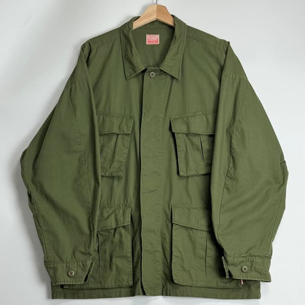 힌슨 HINSON 정글 퍼티그 자켓 BDU 자켓 올리브 카키 L