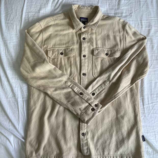 파타고니아 오가닉 플란넬 셔츠 베이지 M