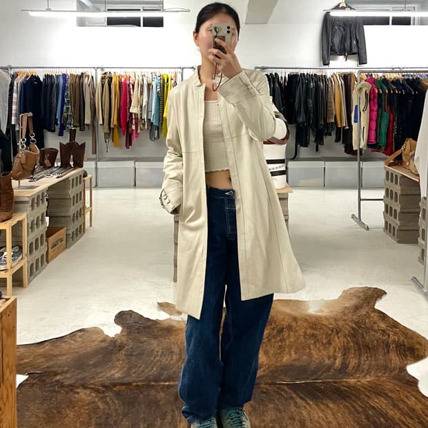 BALMAIN lambskin coat 발망 양가죽 코트