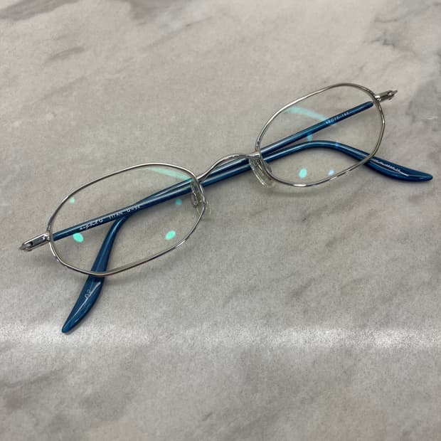 8g eightG 긱시크 실버 블루 티타늄 메탈테 안경