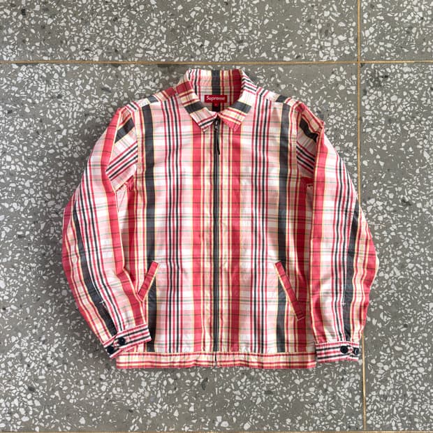 슈프림 체크 스윙탑 자켓 08ss