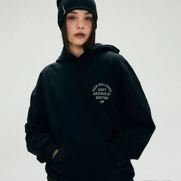 뉴발란스 uni 보스턴 아카이브 후드티 M