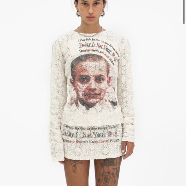 604서비스 TODAY IS NOT YOUR DAY SKIRT 