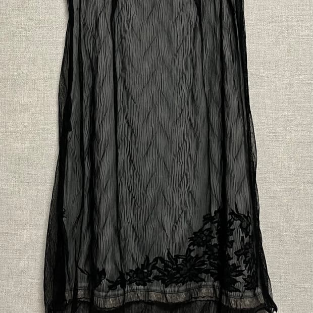 [오리엔탈 페어리] 블랙 레이스 롱스커트