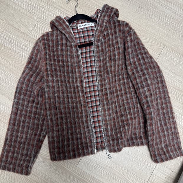 아워레가시 FULL ZIP HOOD BOSTON CHECK