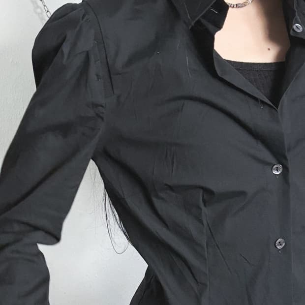 돌체앤가바나 슬림핏 블랙 드레스셔츠