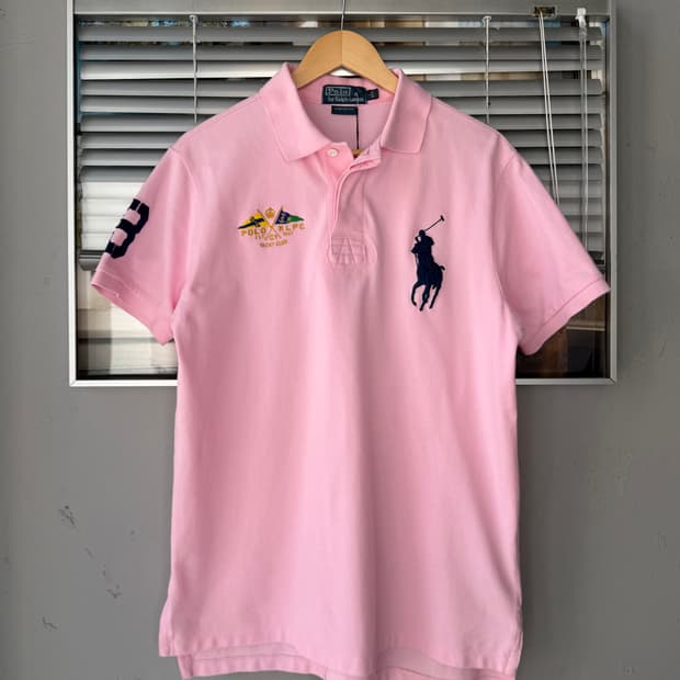  Polo Ralph Lauren big pony pink 반팔 카라티 