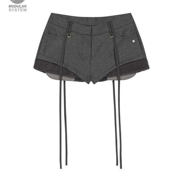 OJOS 오호스 마이크로 울 쇼츠 그레이 사이즈 1