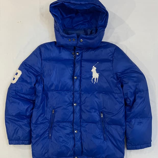 폴로 랄프로렌 빅포니 치프키프 패딩 블루