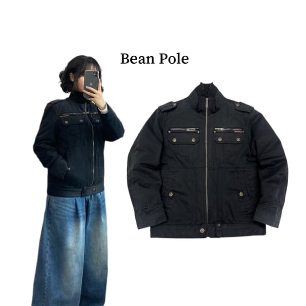 빈폴 Y2K 바이커 점퍼 자켓