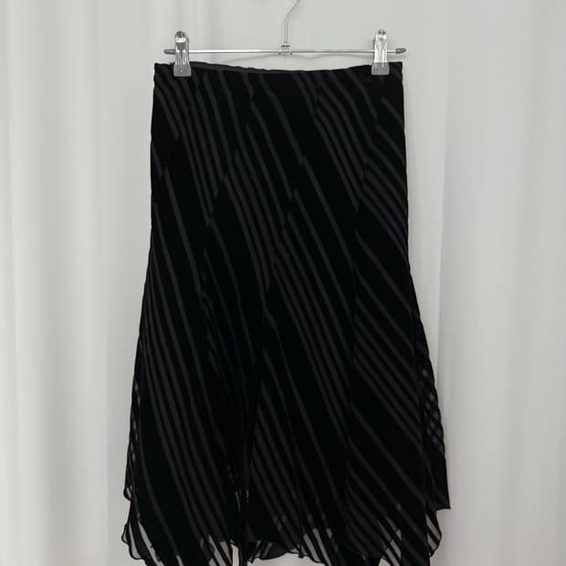 [vintage] Stripe velvet skirt