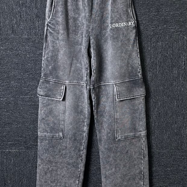 X:ORDINARY 워싱 카고 팬츠