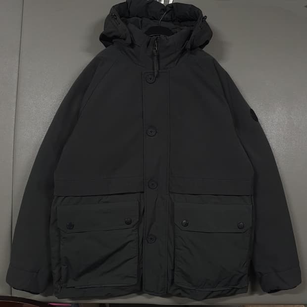 코오롱스포츠 신형 20FW 아웃포켓 구스다운 파카 아웃랜더 패딩 카키 L