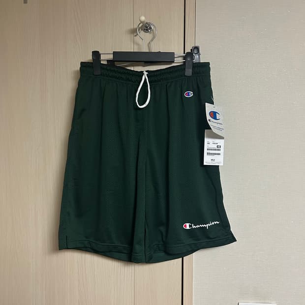 챔피온 재팬라인 메쉬 반바지 그린