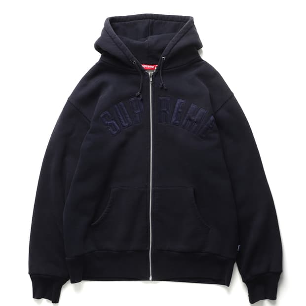 Supreme Arc Logo Thermal Zip Sweatshirt