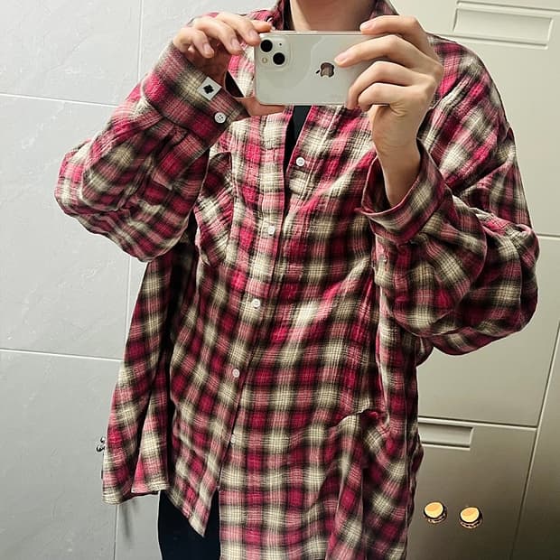 노쿨러스 체크셔츠 바이트 체리 2