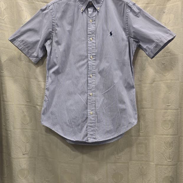 랄프로렌 커스텀핏 스트라이프 반팔 셔츠 M(95)