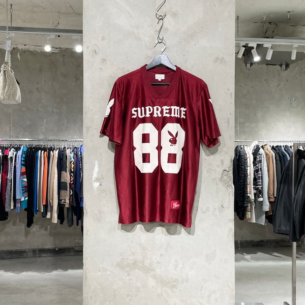 슈프림 x 플레이보이 14S/S 풋볼 져지