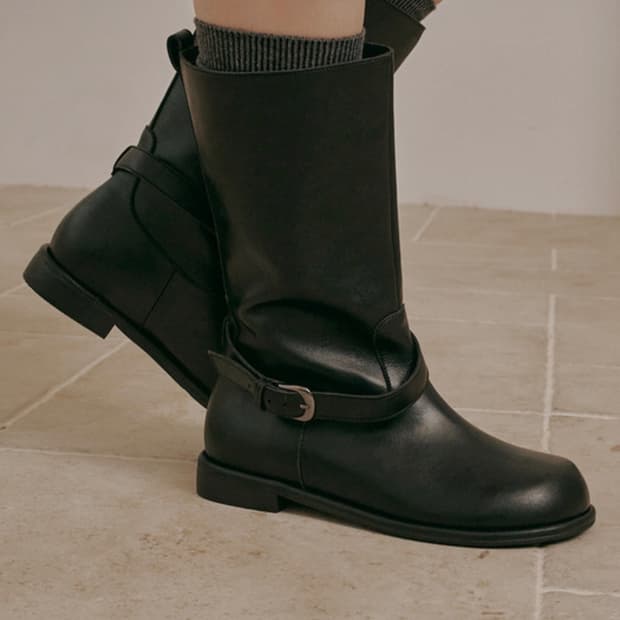 엘리자베스스튜어트 베이직 하프 미들 부츠 EBAL157719