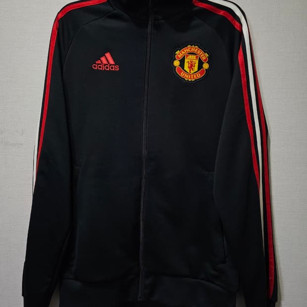 아디다스 맨유 검빨 트랙탑 져지집업 85~90 / XS~S
